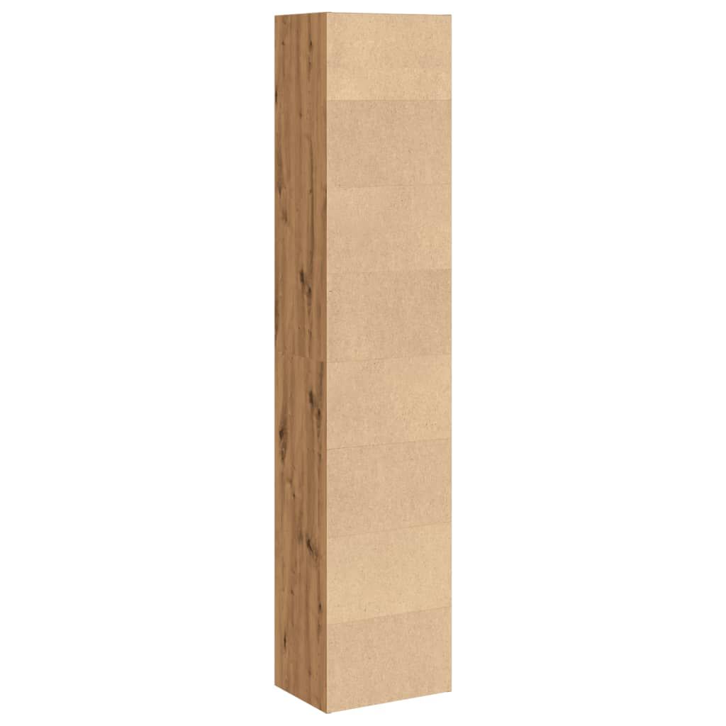 vidaXL Βιβλιοθήκη Αρτισιανή Δρυς 40x30x189 εκ. από Επεξεργασμένο Ξύλο