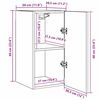 vidaXL Σετ επίπλου τηλεόρασης 7 pcs Μαύρη δρυς 60 x 30 x 30 cm