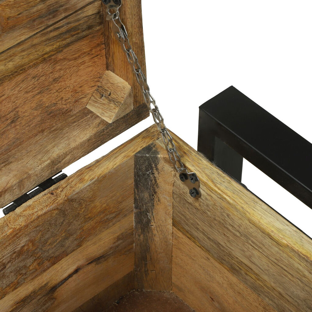 vidaXL Κουτί αποθήκευσης 80x35x45 εκ. Στερεό τραχύ ξύλο μάνγκο