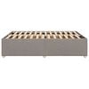 vidaXL Σκελετός Κρεβατιού Χωρίς Στρώμα Taupe 160x200 εκ. Υφασμάτινο