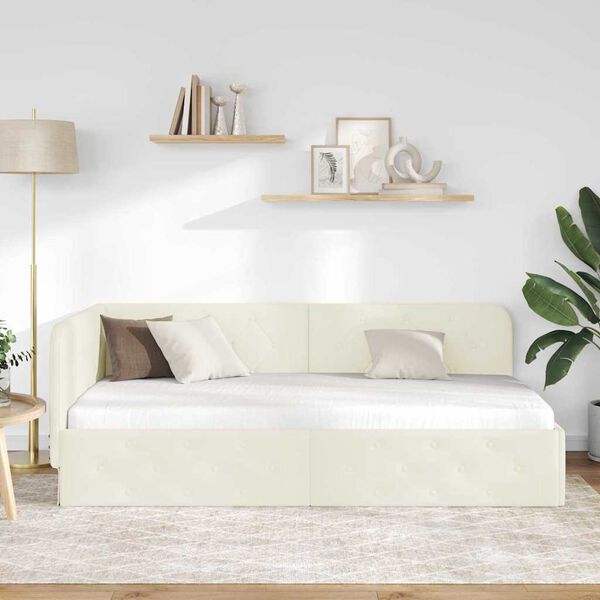 vidaXL &Kappa;&rho;&epsilon;&beta;ά&tau;&iota; &Gamma;&omega;&nu;ί&alpha;&sigmaf; &mu;&epsilon; &kappa;&epsilon;&phi;&alpha;&lambda;ά&rho;&iota; &Kappa;&rho;&epsilon;&mu; 100 x 200 cm &Beta;&epsilon;&lambda;&omicron;ύ&delta;&omicron;