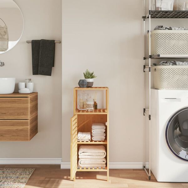 vidaXL Ντουλάπι Μπάνιου με Ράφι 36 x 33 x 87 εκ. από Μπαμπού