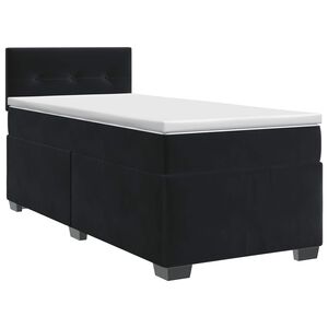 vidaXL &Kappa;&rho;&epsilon;&beta;ά&tau;&iota; box spring &mu;&epsilon; &sigma;&tau;&rho;ώ&mu;&alpha; &Mu;&alpha;ύ&rho;&omicron; 80 x 200 cm &Beta;&epsilon;&lambda;&omicron;ύ&delta;&omicron;