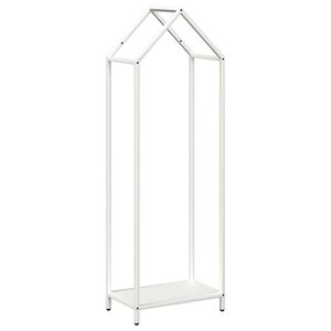 vidaXL Ράφι για καυσόξυλα Λευκό 40x25x120 cm Ατσάλι ψυχρής έλασης