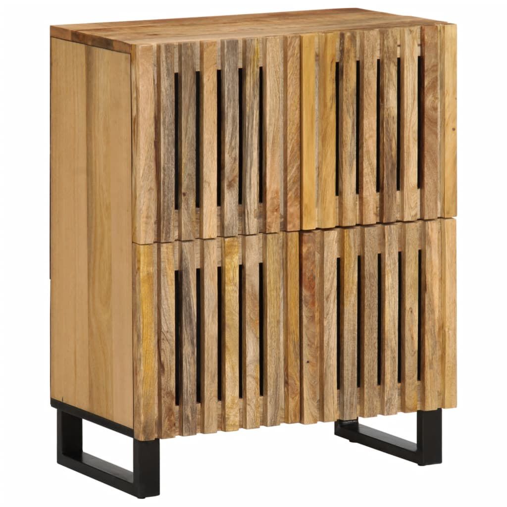 vidaXL Ντουλάπι 60 x 34 x 75 εκ. από Μασίφ Ακατέργαστο Ξύλο Μάνγκο