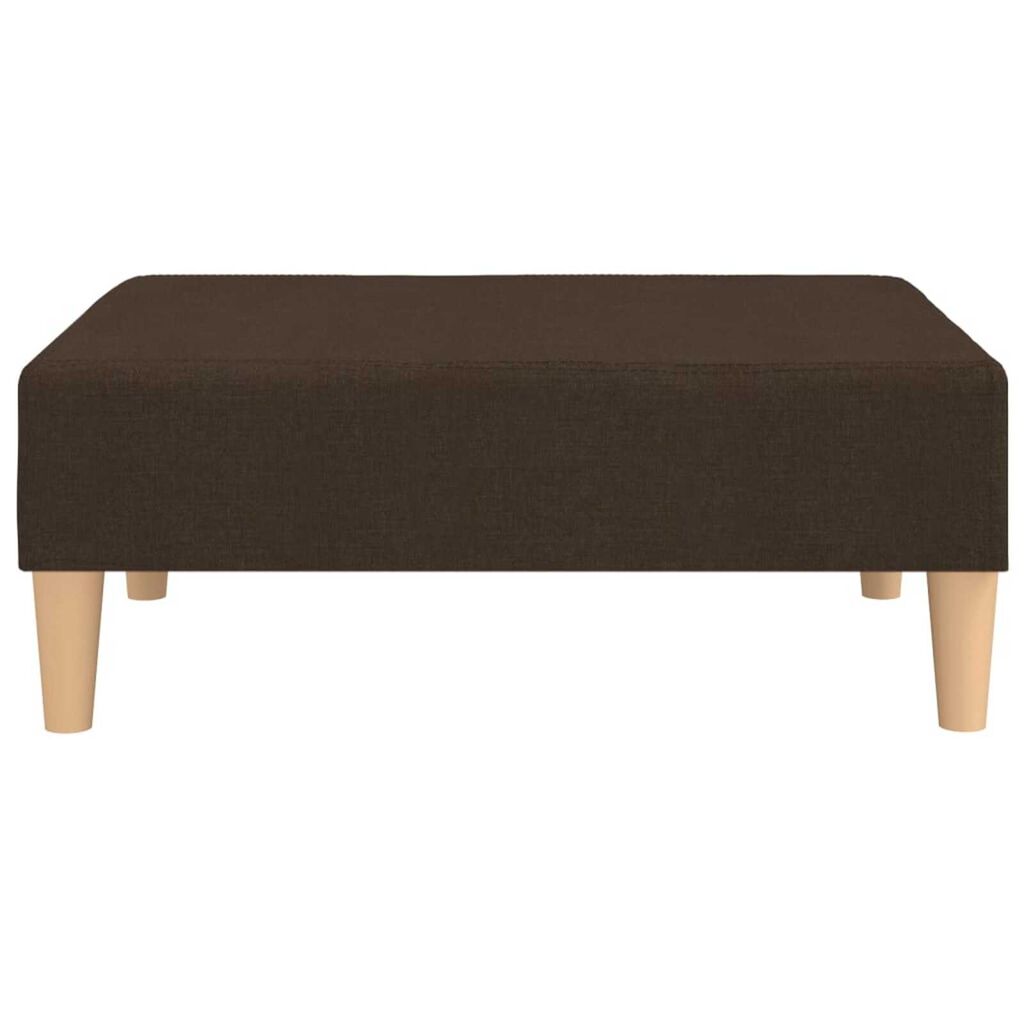 vidaXL Σκαμπό/Υποπόδιο Σκούρο Καφέ 78 x 56 x 32 εκ. Υφασμάτινο