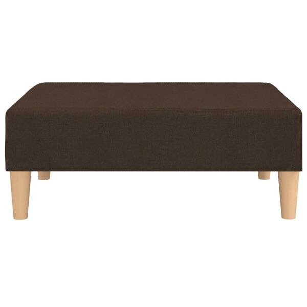 vidaXL Σκαμπό/Υποπόδιο Σκούρο Καφέ 78 x 56 x 32 εκ. Υφασμάτινο