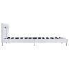 vidaXL Πλαίσιο Κρεβατιού με LED Λευκό 180x200 εκ. από Συνθετικό Δέρμα