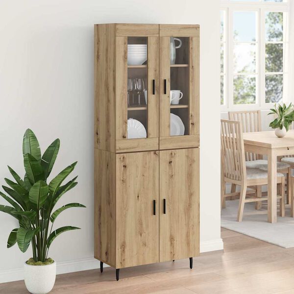 vidaXL Highboard 2 pcs Artisan Oak &Sigma;ύ&nu;&theta;&epsilon;&tau;&omicron; &Xi;ύ&lambda;&omicron; &kappa;&alpha;&iota; &Gamma;&upsilon;&alpha;&lambda;ί