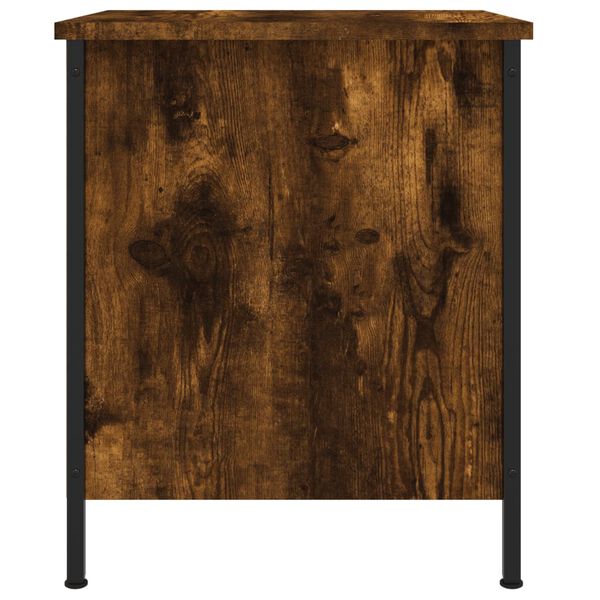 vidaXL Κομοδίνα 2 τεμ. Καπνιστή Δρυς 40x42x50 εκ. Επεξεργασμένο Ξύλο