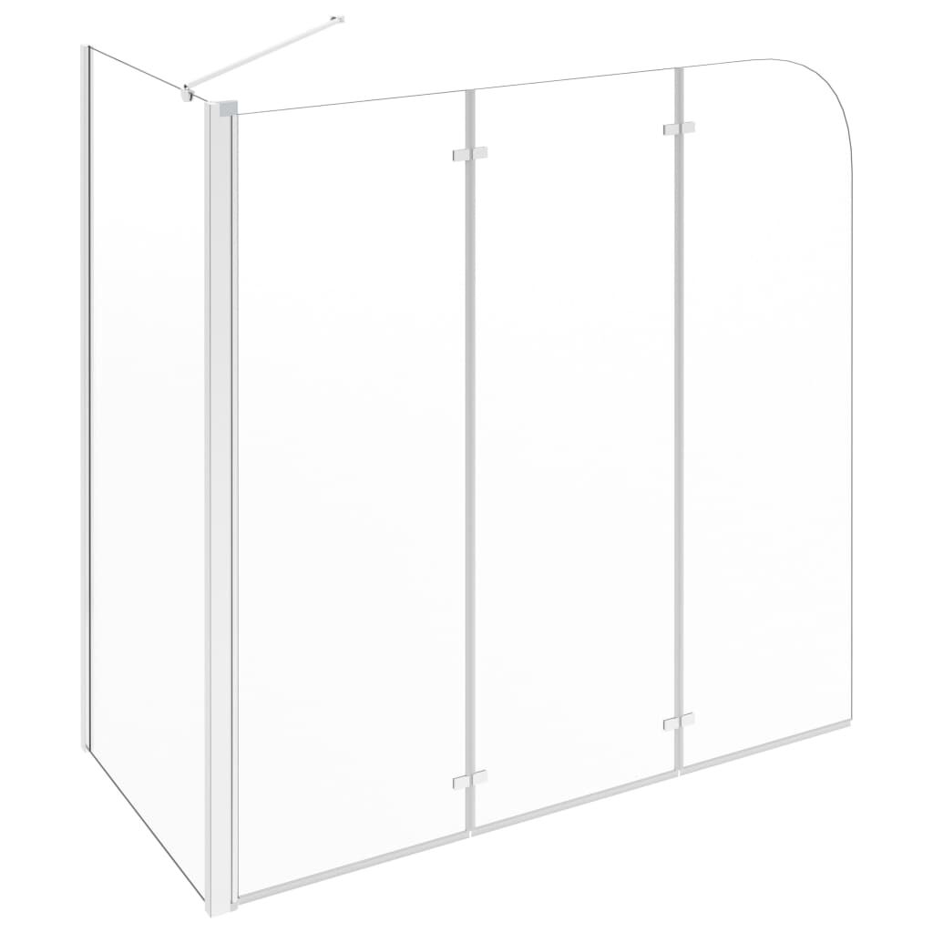 vidaXL Καμπίνα Μπανιέρας Διαφανής 120 x 69 x 130 εκ. Ψημένο Γυαλί