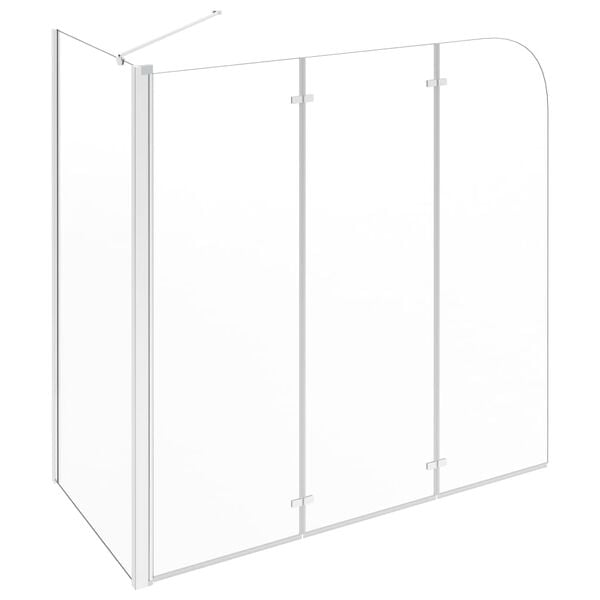 vidaXL Καμπίνα Μπανιέρας Διαφανής 120 x 69 x 130 εκ. Ψημένο Γυαλί