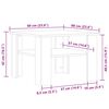 vidaXL Τραπεζάκι σαλονιού παλιό ξύλο 60x60x42 cm Ξύλο μηχανής
