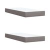 vidaXL &Kappa;&rho;&epsilon;&beta;ά&tau;&iota; Boxspring &mu;&epsilon; &Sigma;&tau;&rho;ώ&mu;&alpha; Taupe 200x200 &epsilon;&kappa;. &Upsilon;&phi;&alpha;&sigma;&mu;ά&tau;&iota;&nu;&omicron;