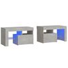 vidaXL &Kappa;&omicron;&mu;&omicron;&delta;ί&nu;&alpha; 2 &tau;&epsilon;&mu;. &mu;&epsilon; LED &Gamma;&kappa;&rho;&iota; &sigma;&kappa;&upsilon;&rho;&omicron;&delta;έ&mu;&alpha;&tau;&omicron;&sigmaf; 70 x 36,5 x 40 &epsilon;&kappa;.
