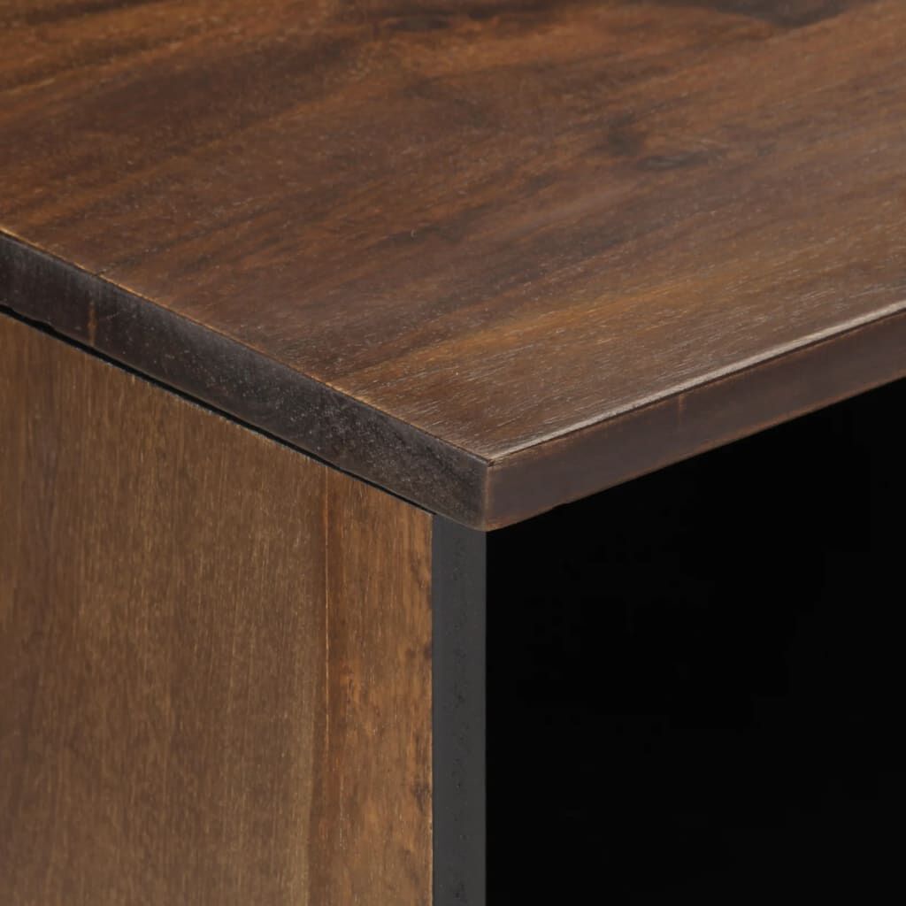 vidaXL Έπιπλο Τηλεόρασης Καφέ 80x34x46 εκ. Μασίφ Ξύλο Μάνγκο