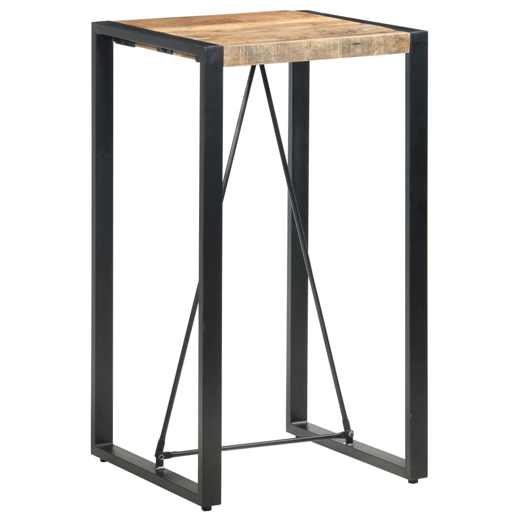 vidaXL Τραπέζι Μπαρ 60 x 60 x 110 εκ. από Μασίφ Ξύλο Μάνγκο