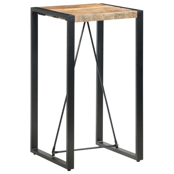 vidaXL Τραπέζι Μπαρ 60 x 60 x 110 εκ. από Μασίφ Ξύλο Μάνγκο