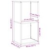 vidaXL Ράφι Καυσόξυλων Ανθρακί 40x30x80 εκ. Χάλυβας ψυχρής έλασης