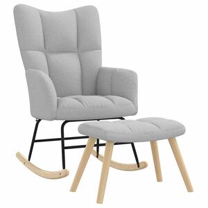 vidaXL &Kappa;&omicron;&upsilon;&nu;&iota;&sigma;&tau;ή &kappa;&alpha;&rho;έ&kappa;&lambda;&alpha; &mu;&epsilon; &upsilon;&pi;&omicron;&pi;ό&delta;&iota;&omicron; Cloud Grey Fabric