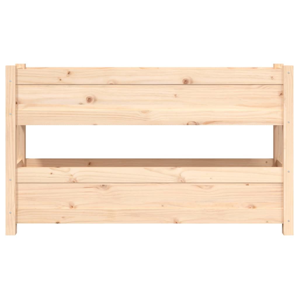 vidaXL Ζαρντινιέρα 112x25x66 εκ. από Μασίφ Ξύλο Πεύκου