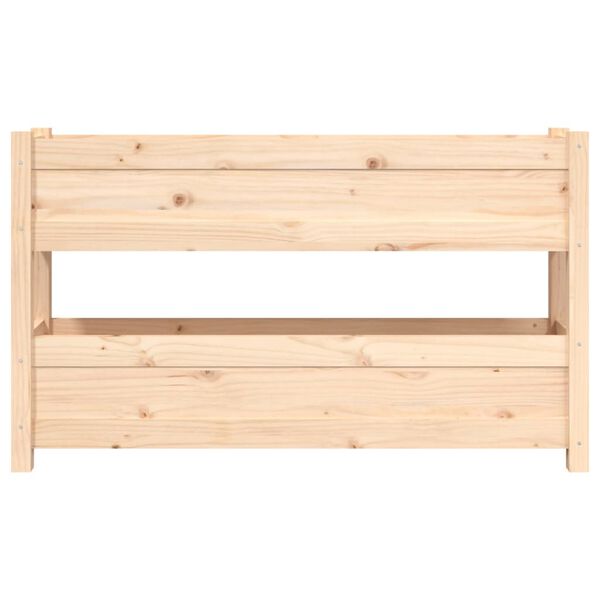 vidaXL Ζαρντινιέρα 112x25x66 εκ. από Μασίφ Ξύλο Πεύκου