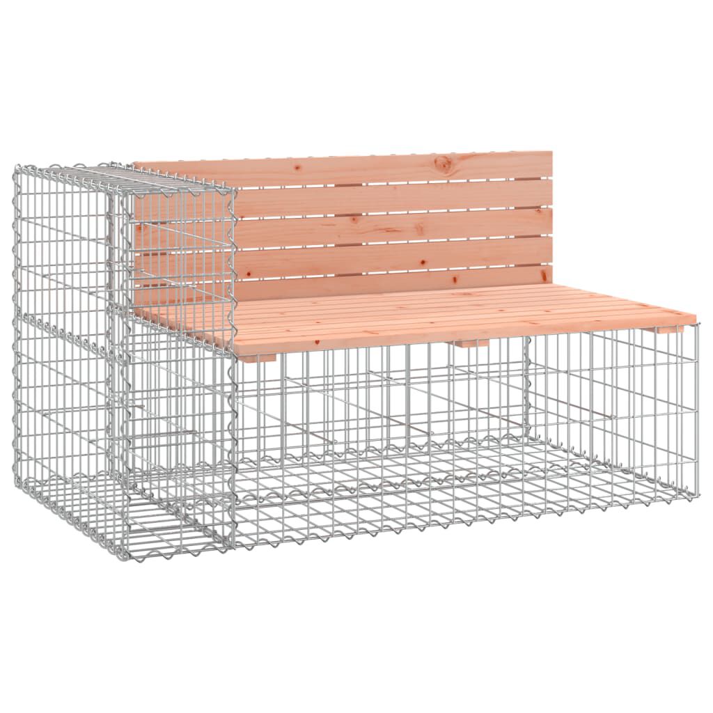 vidaXL Παγκάκι Συρματοκιβώτιο 347x71x65,5 εκ. Μασίφ Ξύλο Ψευδοτσούγκας