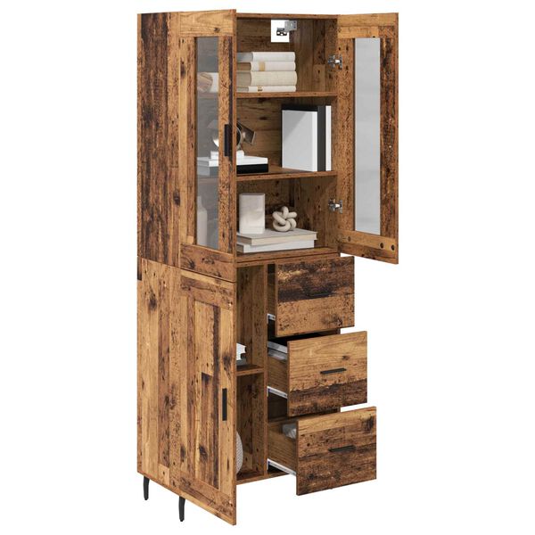 vidaXL Highboard &mu;&epsilon; &sigma;&upsilon;&rho;&tau;ά&rho;&iota; 2 pcs &Pi;&alpha;&lambda;&iota;ό &Xi;ύ&lambda;&omicron; &Epsilon;&pi;&epsilon;&xi;&epsilon;&rho;&gamma;&alpha;&sigma;&mu;έ&nu;&omicron; &xi;ύ&lambda;&omicron;