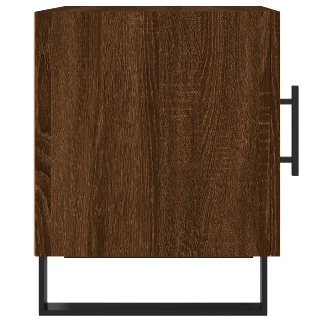 vidaXL Κομοδίνο Καφέ Δρυς 40 x 40 x 50 εκ. από Επεξεργασμένο Ξύλο