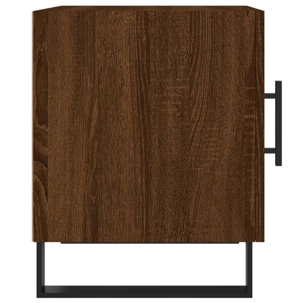 vidaXL Κομοδίνο Καφέ Δρυς 40 x 40 x 50 εκ. από Επεξεργασμένο Ξύλο