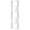 vidaXL Βιβλιοθήκη Γωνιακή 5 Επ. Λευκή 50x50x179εκ Επεξ. Ξύλο