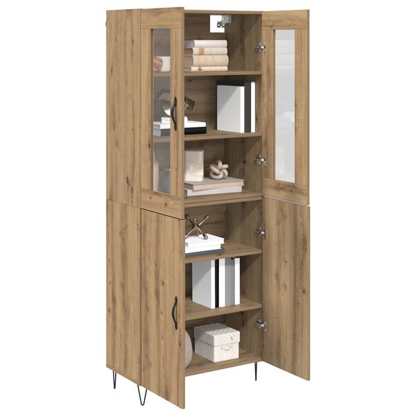 vidaXL Highboard Artisan Oak 69,5 x 34 x 180 &epsilon;&kappa;. &Epsilon;&pi;&epsilon;&xi;&epsilon;&rho;&gamma;&alpha;&sigma;&mu;έ&nu;&omicron; &xi;ύ&lambda;&omicron;