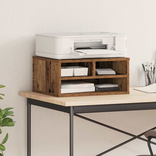 vidaXL Σταντ Εκτυπωτή Παλαιό ξύλο 49 x 40 x 22.5 εκ Επεξεργασμένο ξύλο
