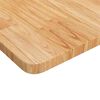 vidaXL Πάγκος Εργασίας Ορθογώνιος 100x60x(71,5-98) εκ Μασίφ Ξύλο Δρυός