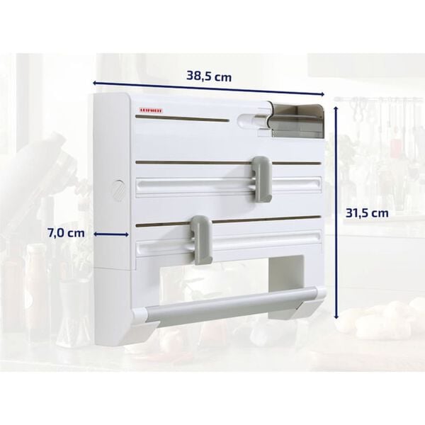 Leifheit Επιτοίχια Βάση για Ρολό Κουζίνας Parat Plus Λευκή 25723