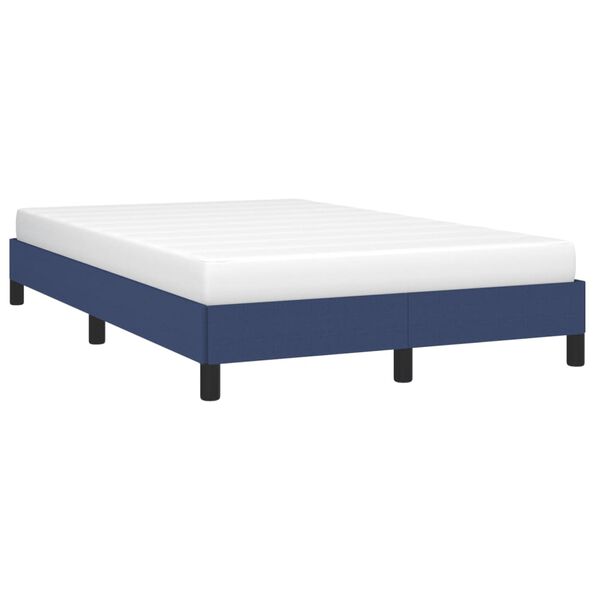 vidaXL Πλαίσιο κρεβατιού χωρίς στρώμα μπλε 120x200cm ύφασμα