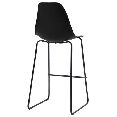 vidaXL Καρέκλες Μπαρ 4 τεμ. Μαύρες Πλαστικές
