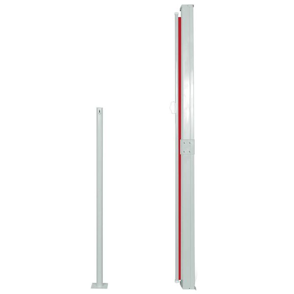 vidaXL Σκίαστρο Πλαϊνό Συρόμενο Κόκκινο 160 x 500 εκ.