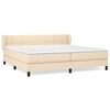 vidaXL &Kappa;&rho;&epsilon;&beta;ά&tau;&iota; Boxspring &mu;&epsilon; &Sigma;&tau;&rho;ώ&mu;&alpha; &Kappa;&rho;&epsilon;&mu; 200x200 &epsilon;&kappa;. &Upsilon;&phi;&alpha;&sigma;&mu;ά&tau;&iota;&nu;&omicron;