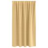 vidaXL Κουρτίνες με κουρτίνες 2 pcs Μπεζ 140x140cm Πολυεστέρας