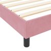 vidaXL Σκελετός Κρεβατιού με κεφαλάρι Ροζ 90 x 200 cm Βελούδο