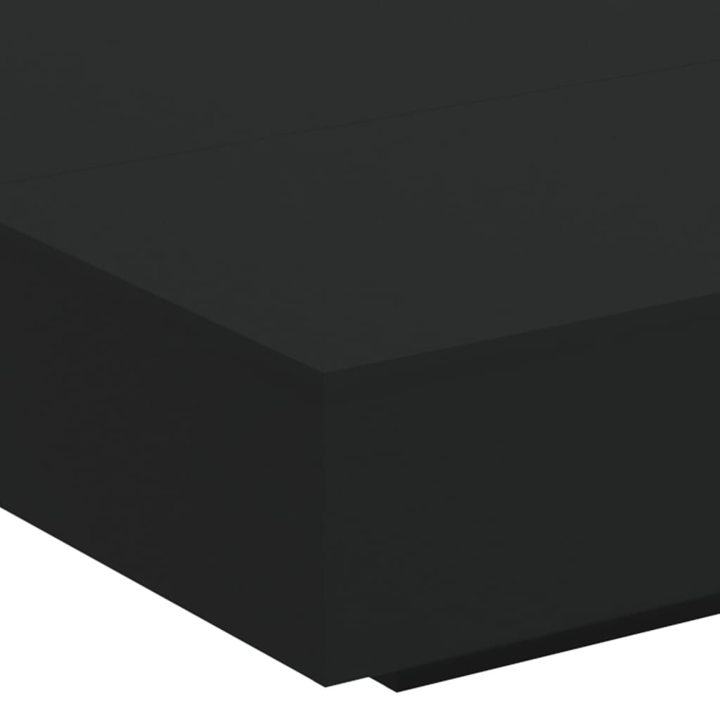 vidaXL Τραπεζάκι Σαλονιού Μαύρο 100x100x31 εκ. από Επεξεργασμένο Ξύλο