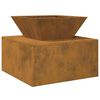vidaXL Φωτιά Σκ rusty 50 x 50 x 40 cm Ατσάλι σκληρυθέν στον αέρα