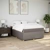 vidaXL &Kappa;&rho;&epsilon;&beta;ά&tau;&iota; Boxspring &mu;&epsilon; &Sigma;&tau;&rho;ώ&mu;&alpha; Taupe 160x200 &epsilon;&kappa;. &Upsilon;&phi;&alpha;&sigma;&mu;ά&tau;&iota;&nu;&omicron;