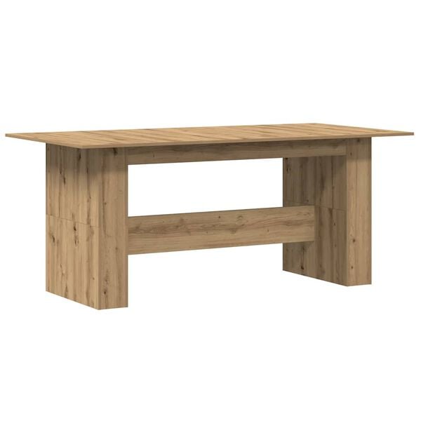 vidaXL Τραπεζαρία Artisan Oak 180x90x76 cm Ξύλινη κατασκευή