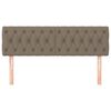vidaXL Κεφαλάρια Κρεβατιού 2 τεμ. Taupe 80x7x78/88 εκ. Υφασμάτινο