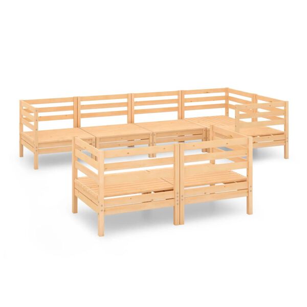 vidaXL &Sigma;&alpha;&lambda;ό&nu;&iota; &Kappa;ή&pi;&omicron;&upsilon; &Sigma;&epsilon;&tau; 7 &Tau;&epsilon;&mu;&alpha;&chi;ί&omega;&nu; &alpha;&pi;ό &Mu;&alpha;&sigma;ί&phi; &Xi;ύ&lambda;&omicron; &Pi;&epsilon;ύ&kappa;&omicron;&upsilon;