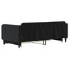 vidaXL Καναπές Κρεβάτι Συρόμενος Μαύρο 100x200 εκ. Βελούδινος Συρτάρια