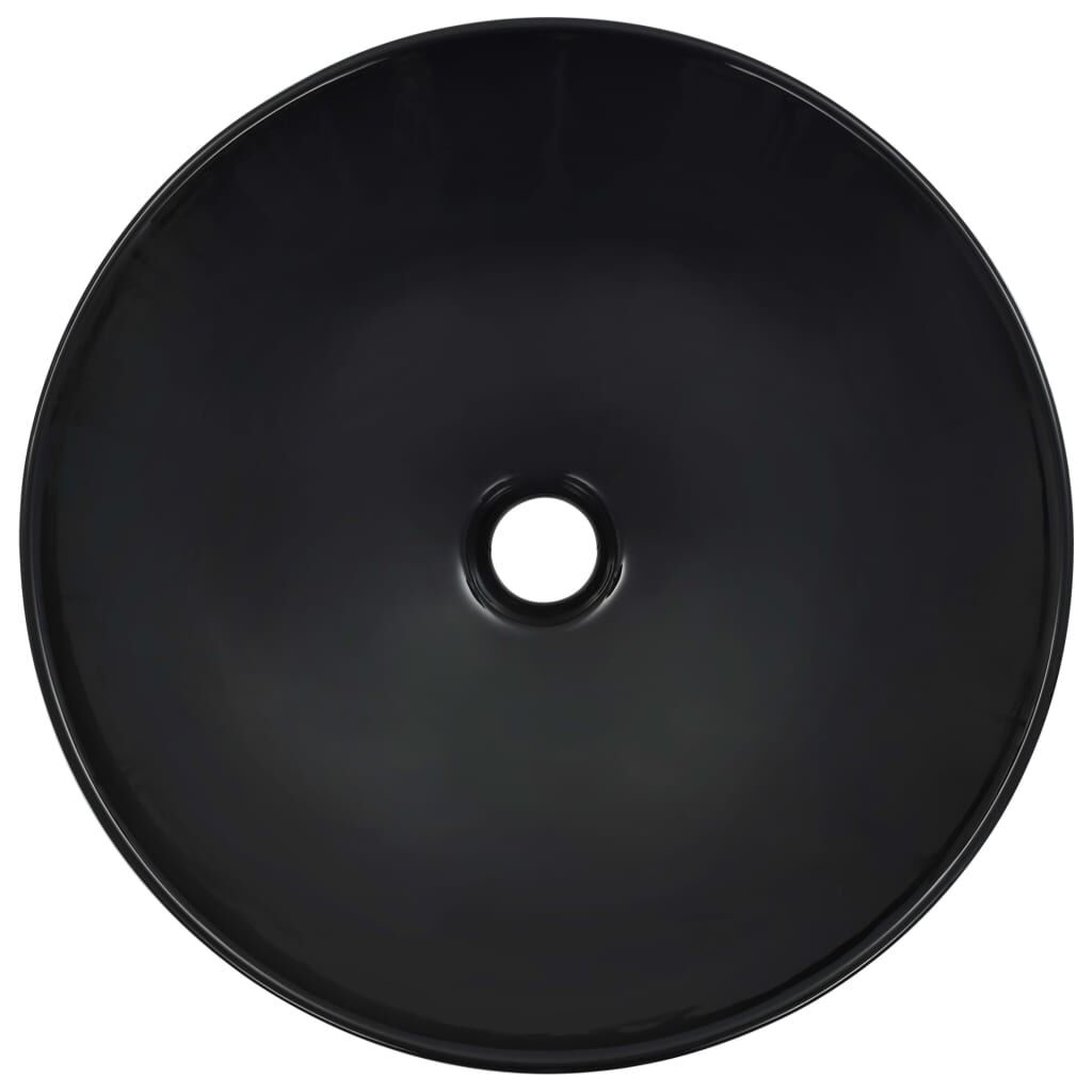 vidaXL Νιπτήρας Μαύρος 41 x 12,5 εκ. Κεραμικός