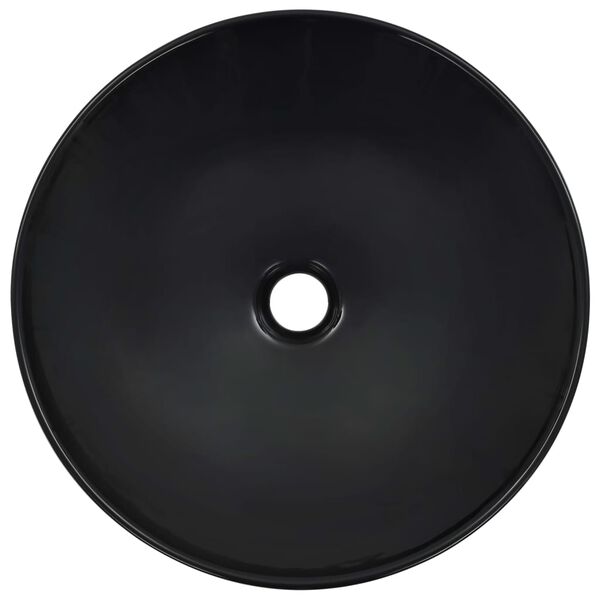 vidaXL Νιπτήρας Μαύρος 41 x 12,5 εκ. Κεραμικός